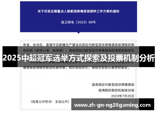 2025中超冠军选举方式探索及投票机制分析 2025中超冠军选举方式探索及投票机制分析