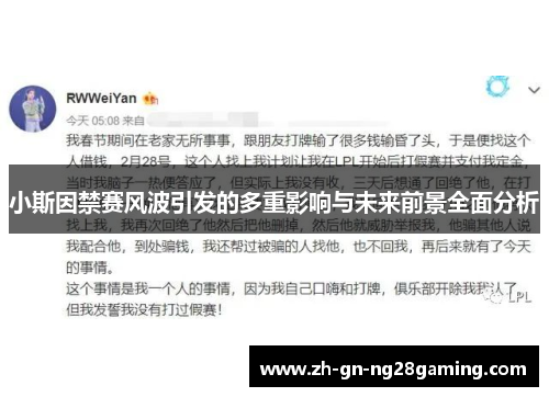 小斯因禁赛风波引发的多重影响与未来前景全面分析
